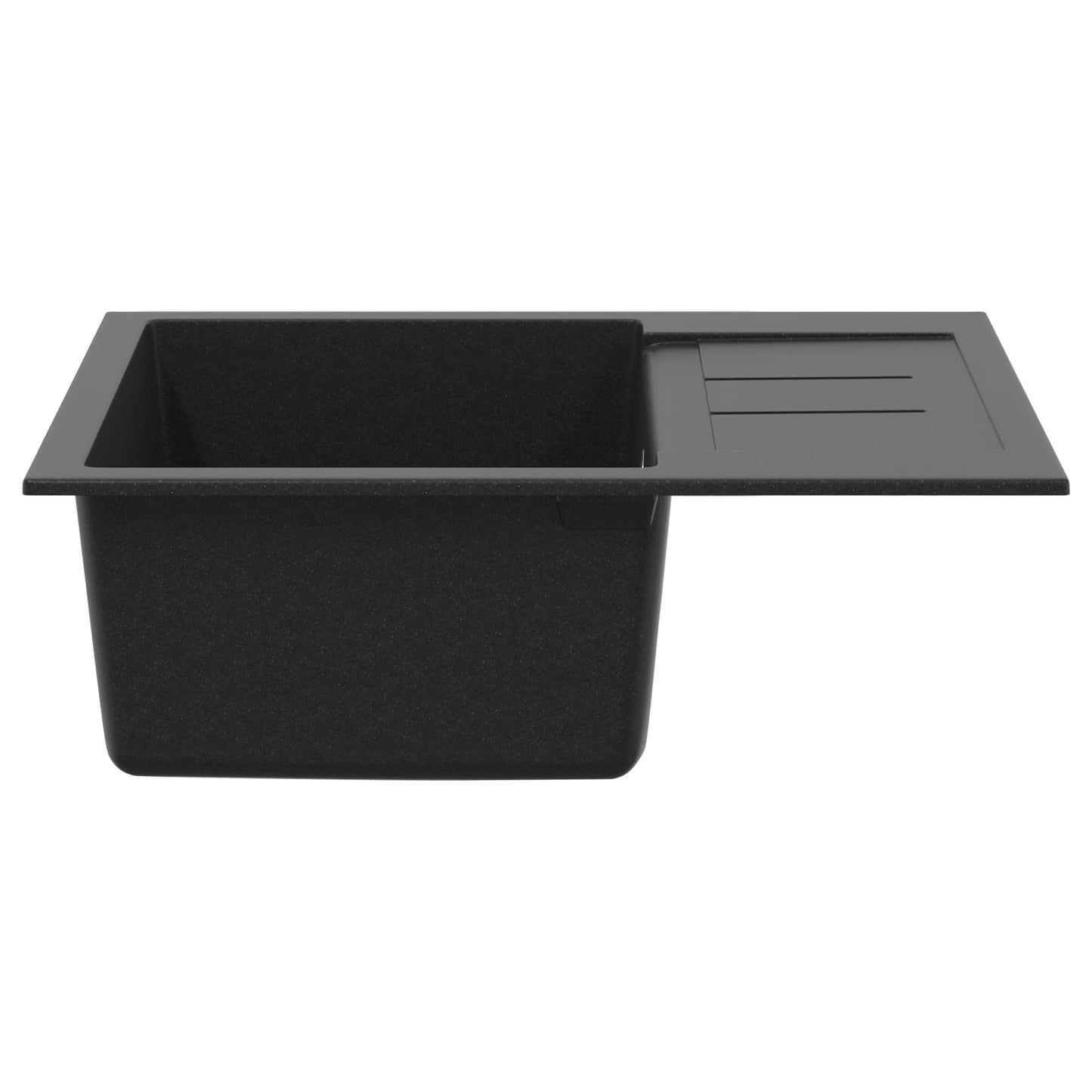 Dřez Černá 620 X 500 Mm 80% Křemenné A 20% Pryskyřice