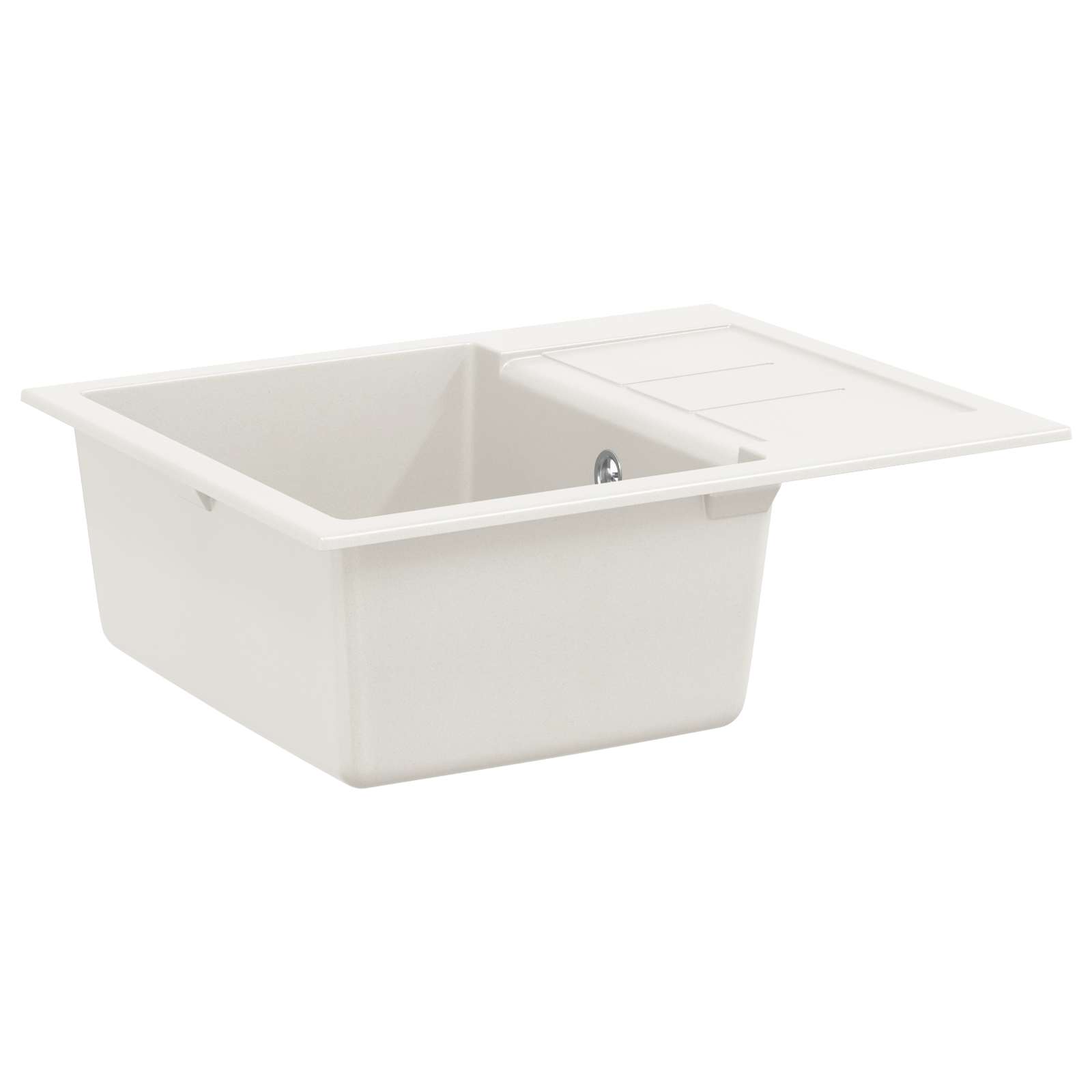 Dřez Bílá 620 X 500 Mm 80% Křemenné A 20% Pryskyřice