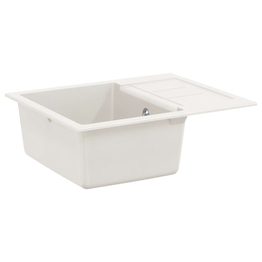 Dřez Bílá 620 X 500 Mm 80% Křemenné A 20% Pryskyřice