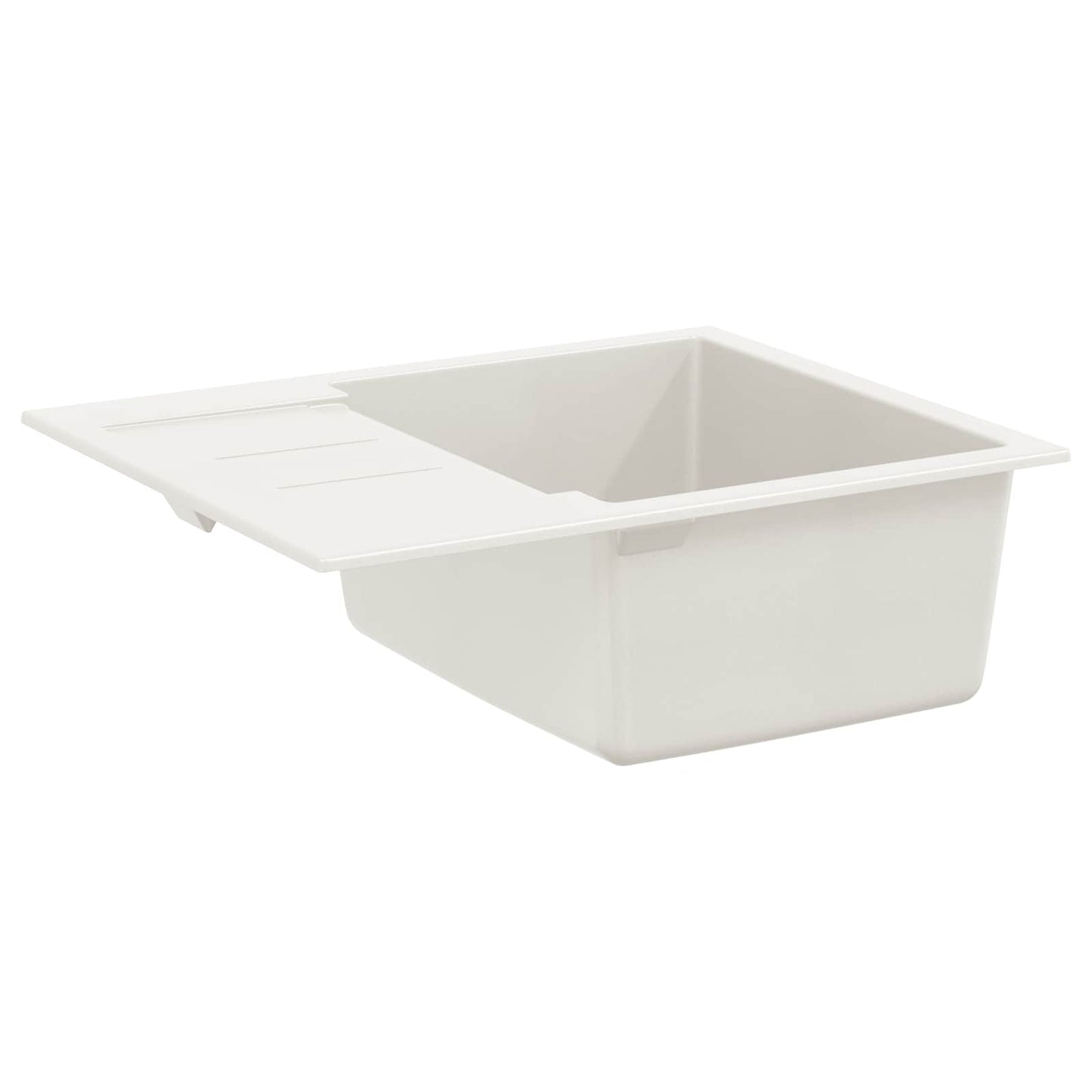 Dřez Bílá 620 X 500 Mm 80% Křemenné A 20% Pryskyřice