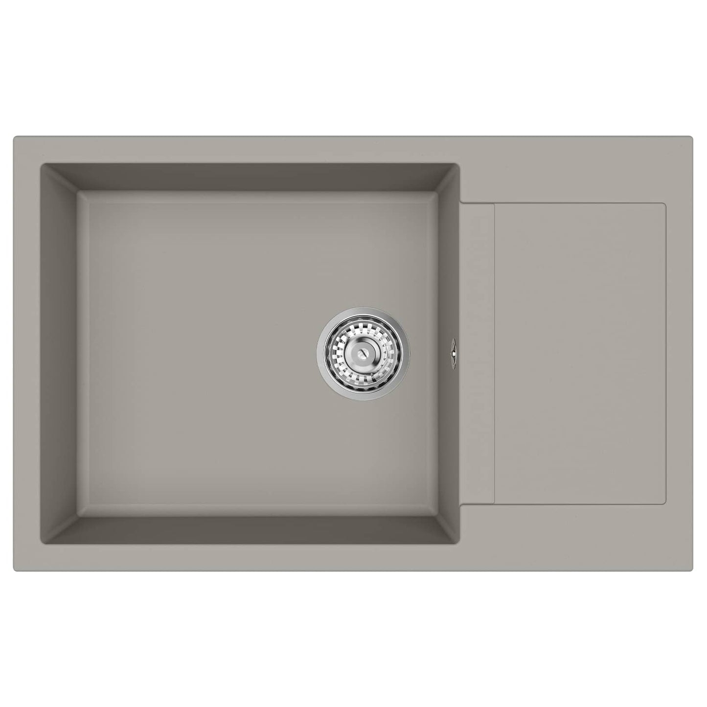 Dřez Šedá 780 X 500 Mm 80% Křemenné A 20% Pryskyřice