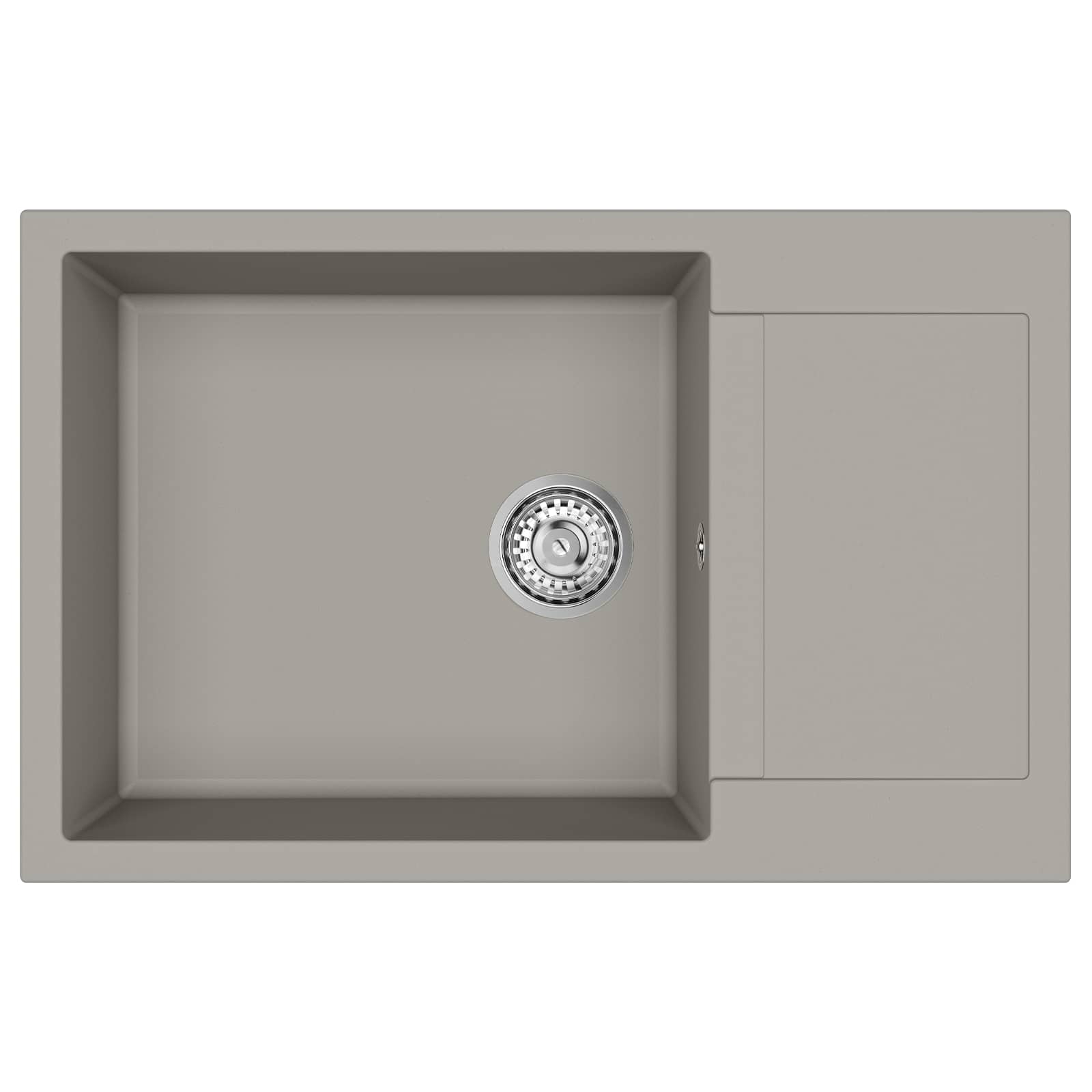 Dřez Šedá 780 X 500 Mm 80% Křemenné A 20% Pryskyřice
