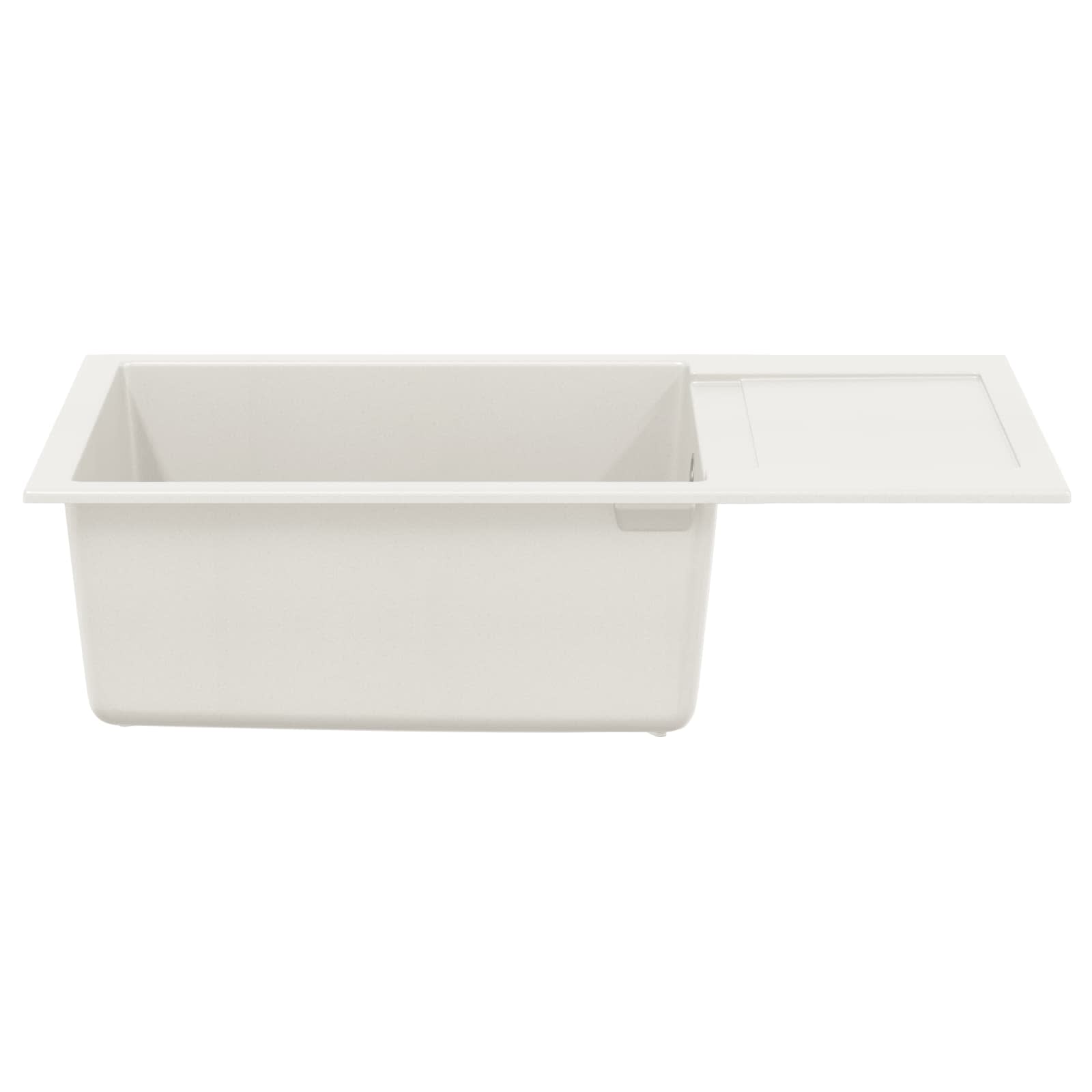 Dřez Bílá 780 X 500 Mm 80% Křemenné A 20% Pryskyřice