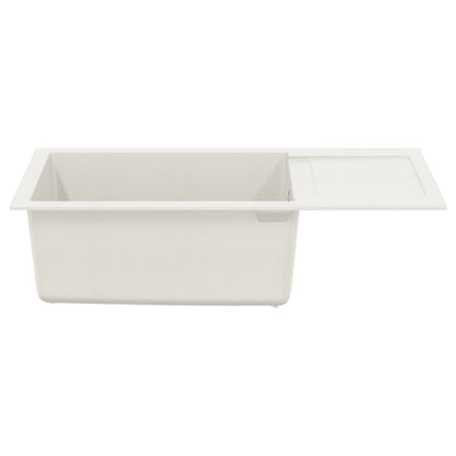 Dřez Bílá 780 X 500 Mm 80% Křemenné A 20% Pryskyřice