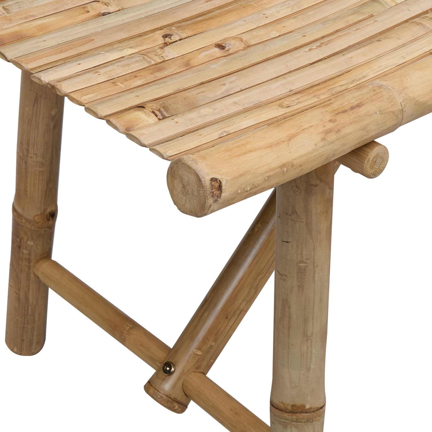 Zahradní Lavice 110 X 45 X 50 Cm Bambus Přírodní Obdélníkový