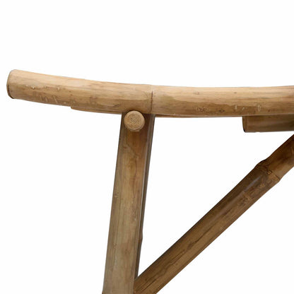 Zahradní Lavice 110 X 45 X 50 Cm Bambus Přírodní Obdélníkový