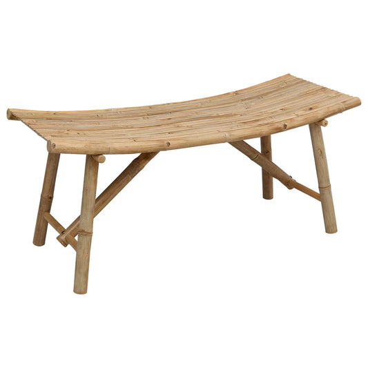 Zahradní Lavice 110 X 45 X 50 Cm Bambus Přírodní Obdélníkový