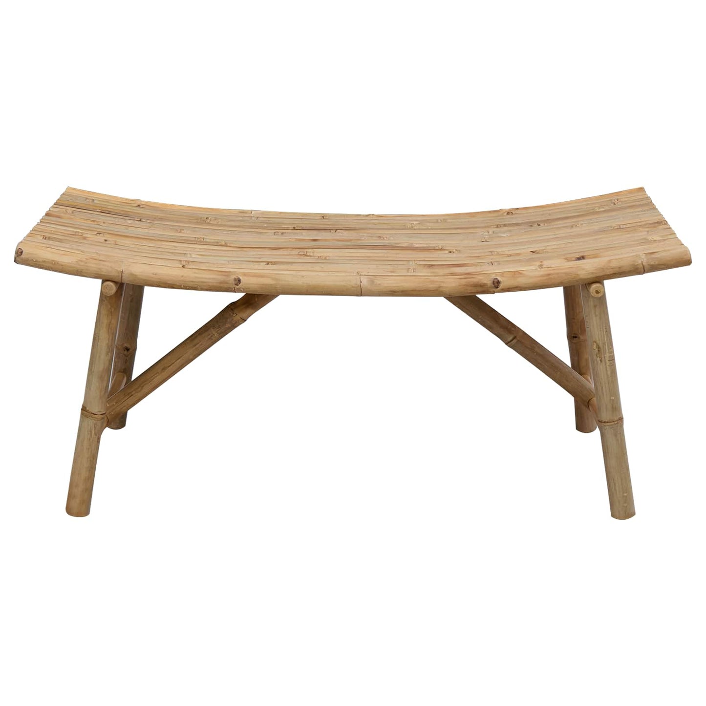 Zahradní Lavice 110 X 45 X 50 Cm Bambus Přírodní Obdélníkový