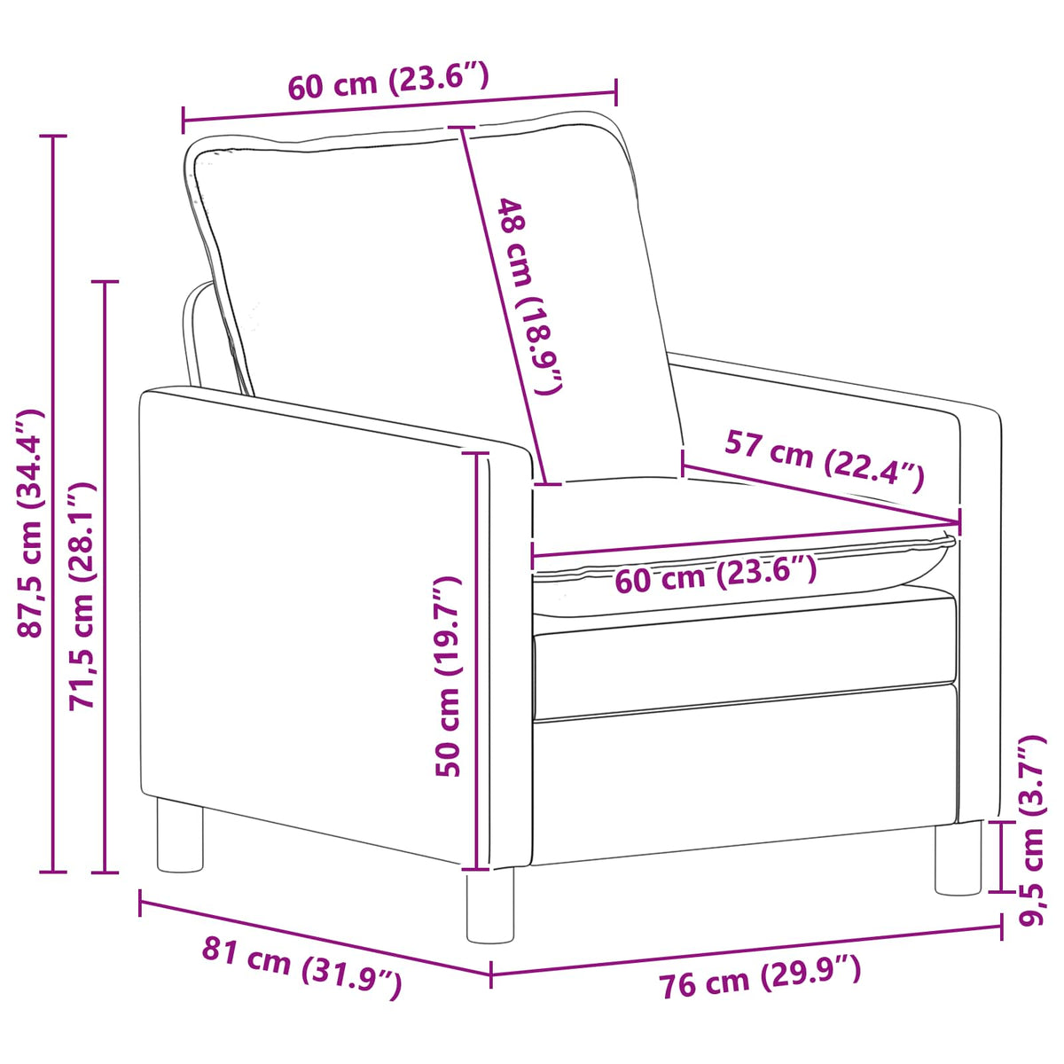 Set Pohovek 2 Ks Textil