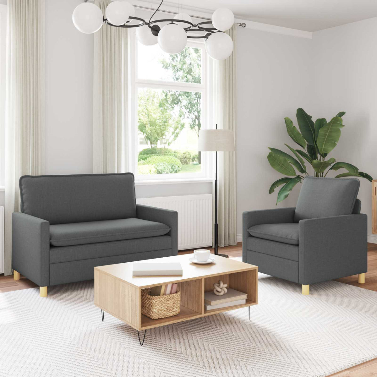 Set Pohovek 2 Ks Textil