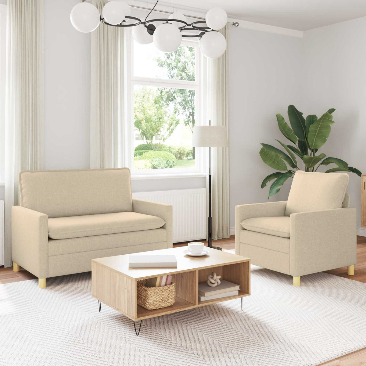 Set Pohovek 2 Ks Textil