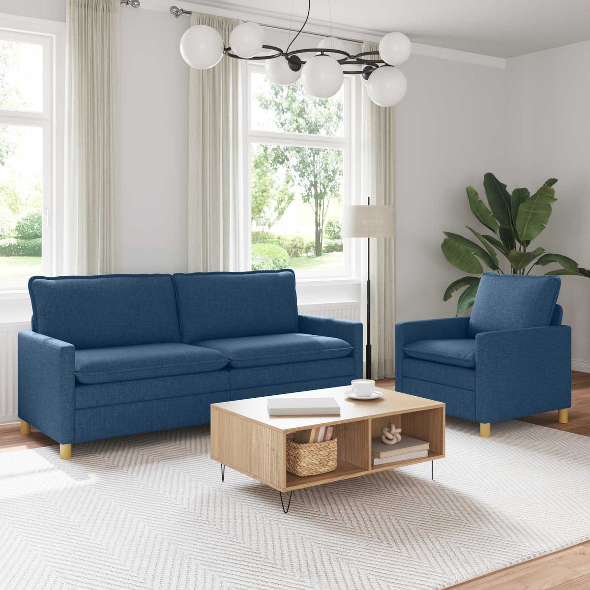 Set Pohovek 2 Ks Textil