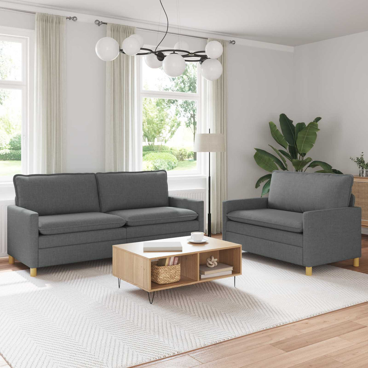 Set Pohovek 2 Ks Textil