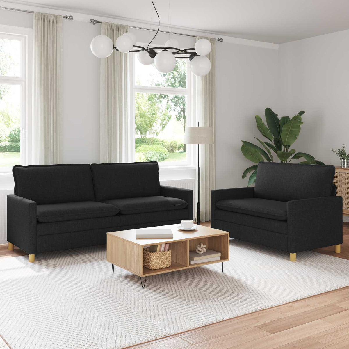 Set Pohovek 2 Ks Textil