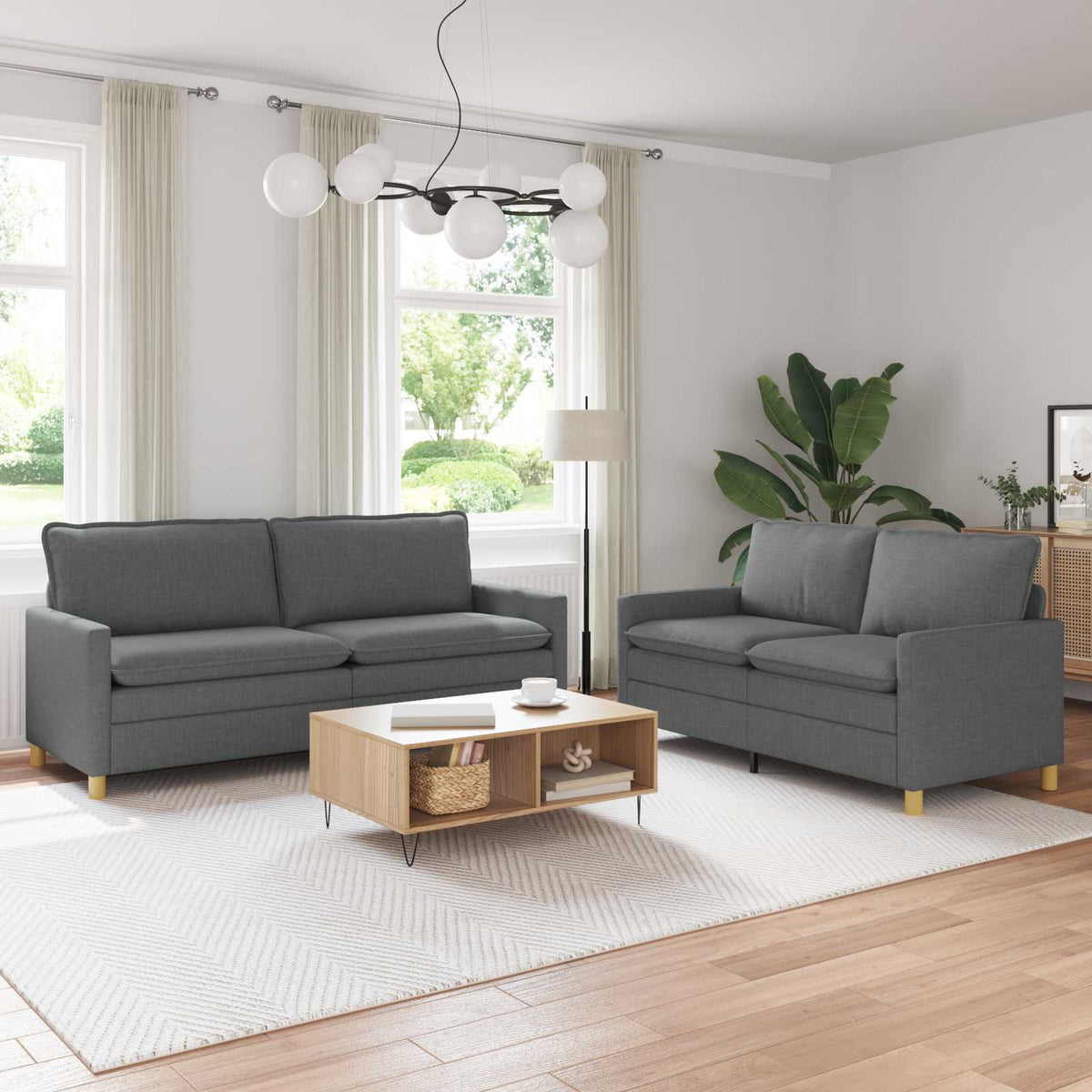 Set Pohovek 2 Ks Textil