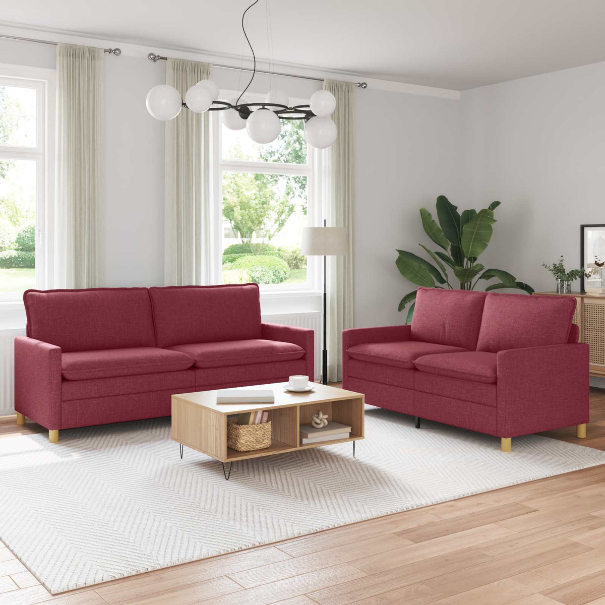 Set Pohovek 2 Ks Textil