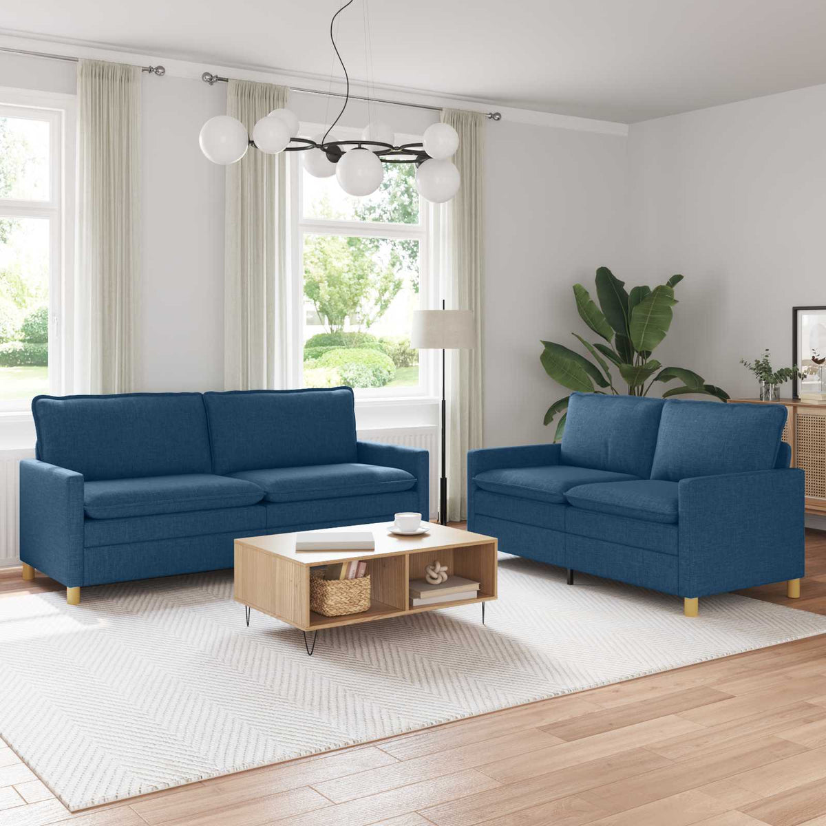 Set Pohovek 2 Ks Textil