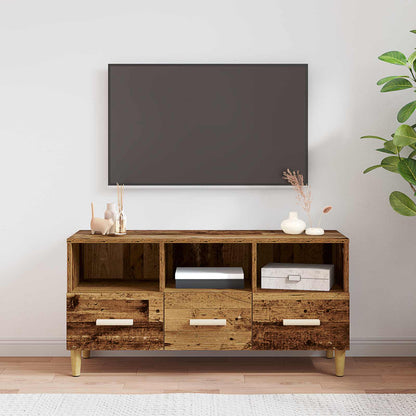 Televizní Skříň 102 X 36 X 50 Cm Staré Dřevo Kompozitní Dřevo