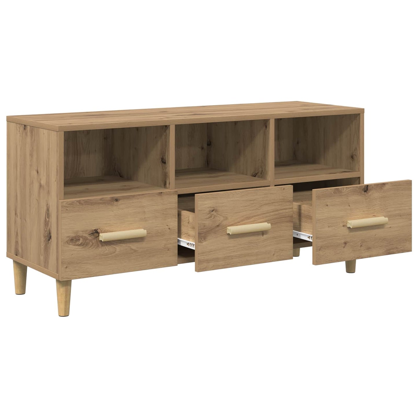 Televizní Skříň 102 X 36 X 50 Cm Umělecký Dub Kompozitní Dřevo