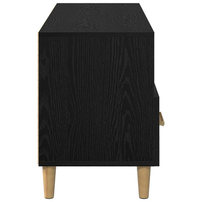 Televizní Skříň 102 X 36 X 50 Cm Černý Dub Kompozitní Dřevo