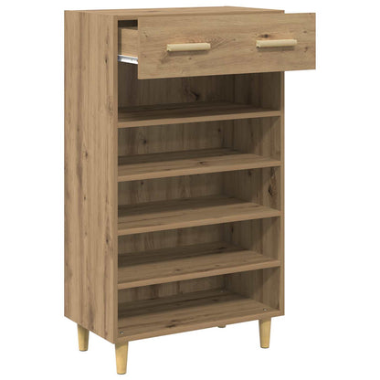 Skříň Na Obuv 60 X 35 X 105 Cm Kompozitní Dřevo Umělecký Dub
