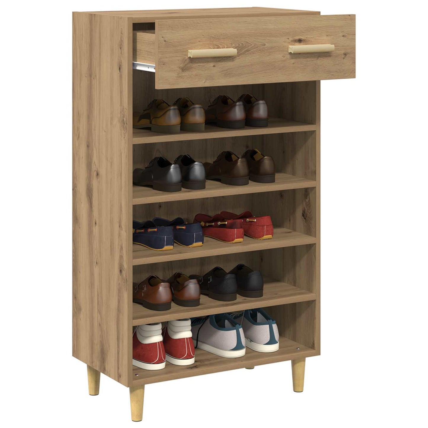 Skříň Na Obuv 60 X 35 X 105 Cm Kompozitní Dřevo Umělecký Dub