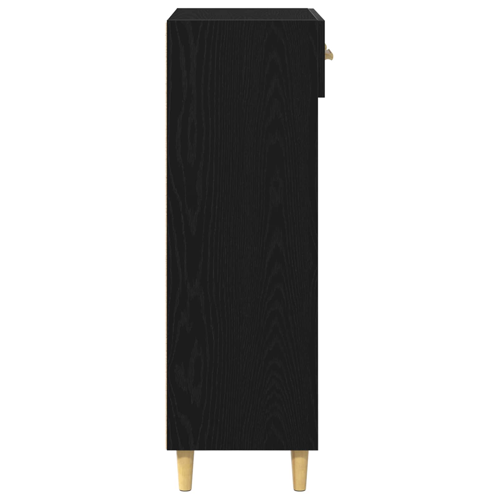 Skříň Na Obuv 60 X 35 X 105 Cm Kompozitní Dřevo Černý Dub