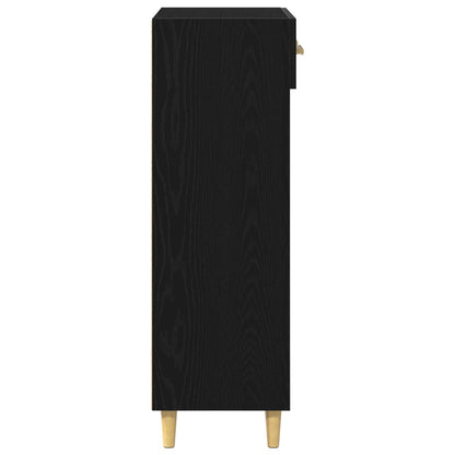 Skříň Na Obuv 60 X 35 X 105 Cm Kompozitní Dřevo Černý Dub