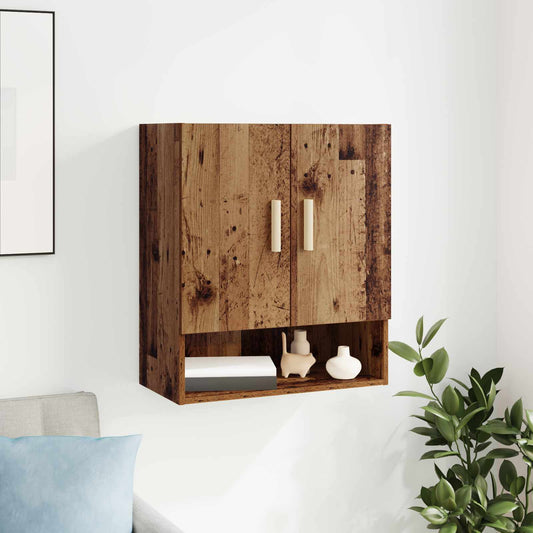 Nástěnná Skříňka 60 X 31 X 70 Cm Kompozitní Dřevo Staré Dřevo