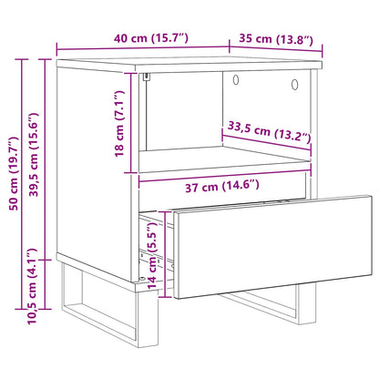 Zásuvka Pod Postel Černý Dub 40 X 35 X 50 Cm Kompozitní Dřevo