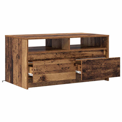 Konferenční Stolek Staré Dřevo 90 X 50 X 45 Cm Kompozitní Dřevo