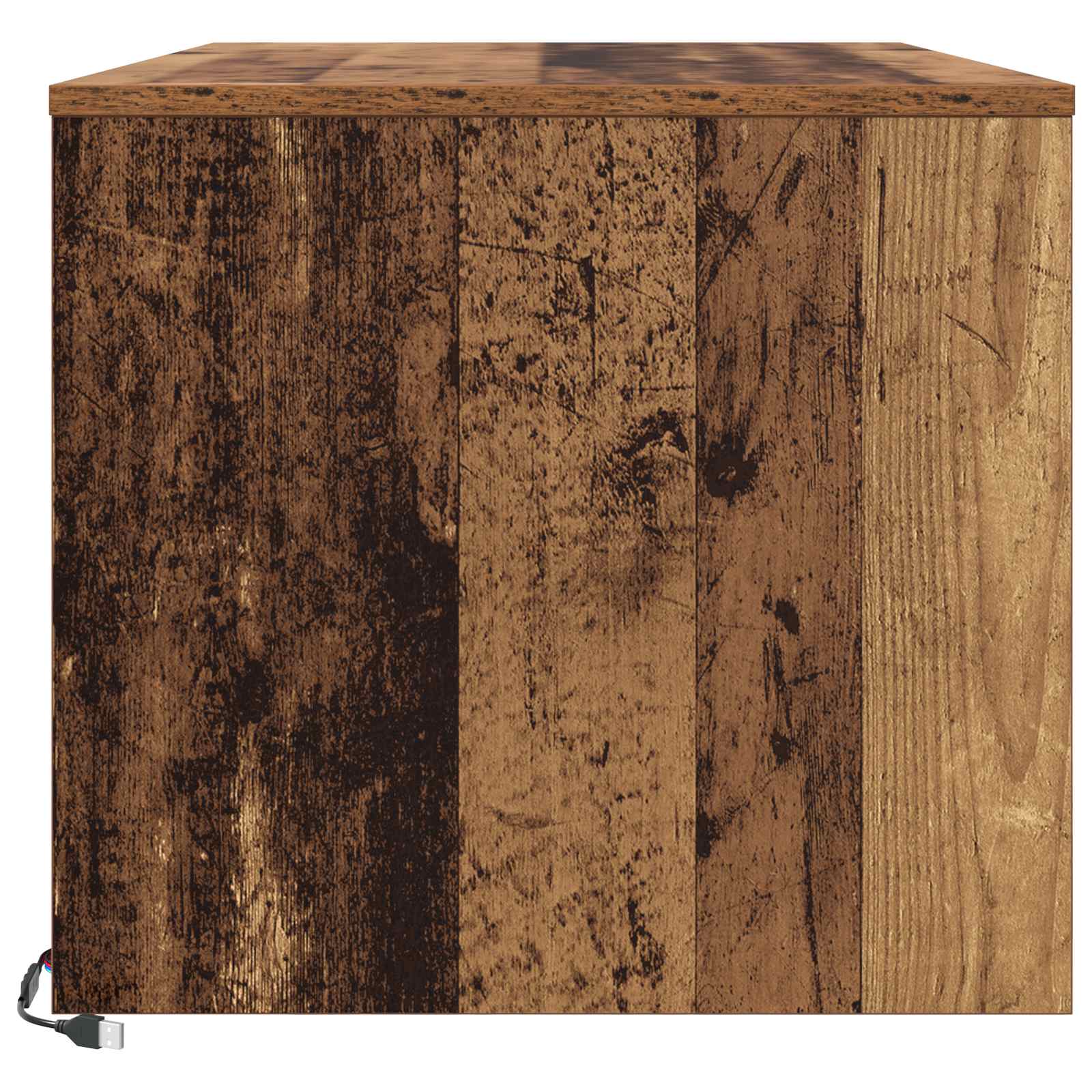 Konferenční Stolek Staré Dřevo 90 X 50 X 45 Cm Kompozitní Dřevo