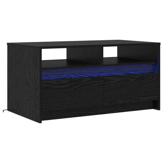 Konferenční Stolek Černý Dub 90 X 50 X 45 Cm Kompozitní Dřevo