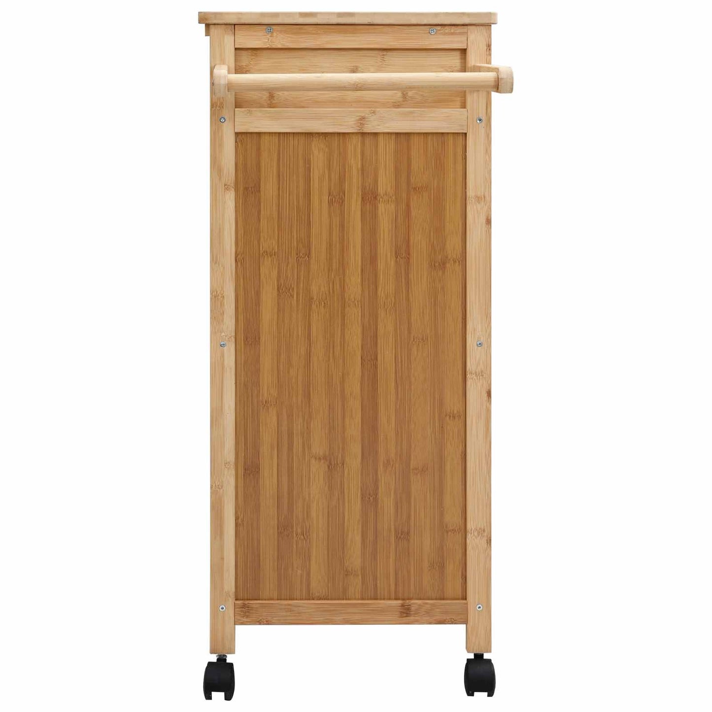 Kuchyňský Vozík S Koly Přírodní 90,5 X 36 X 86,5 Cm Bambus
