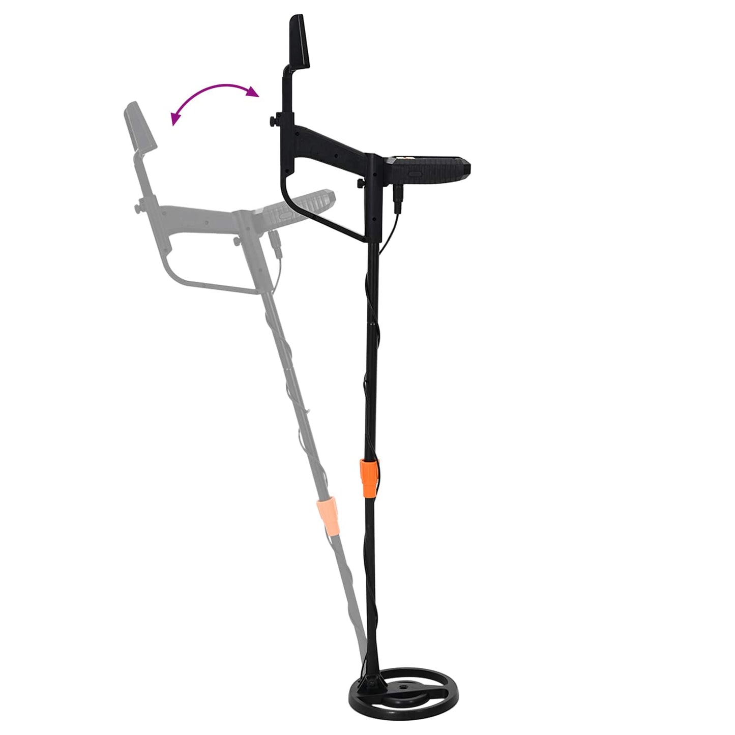Detektor Kovů S Lcd Displejem, 3 Modely, Cívka 19 Cm Černý