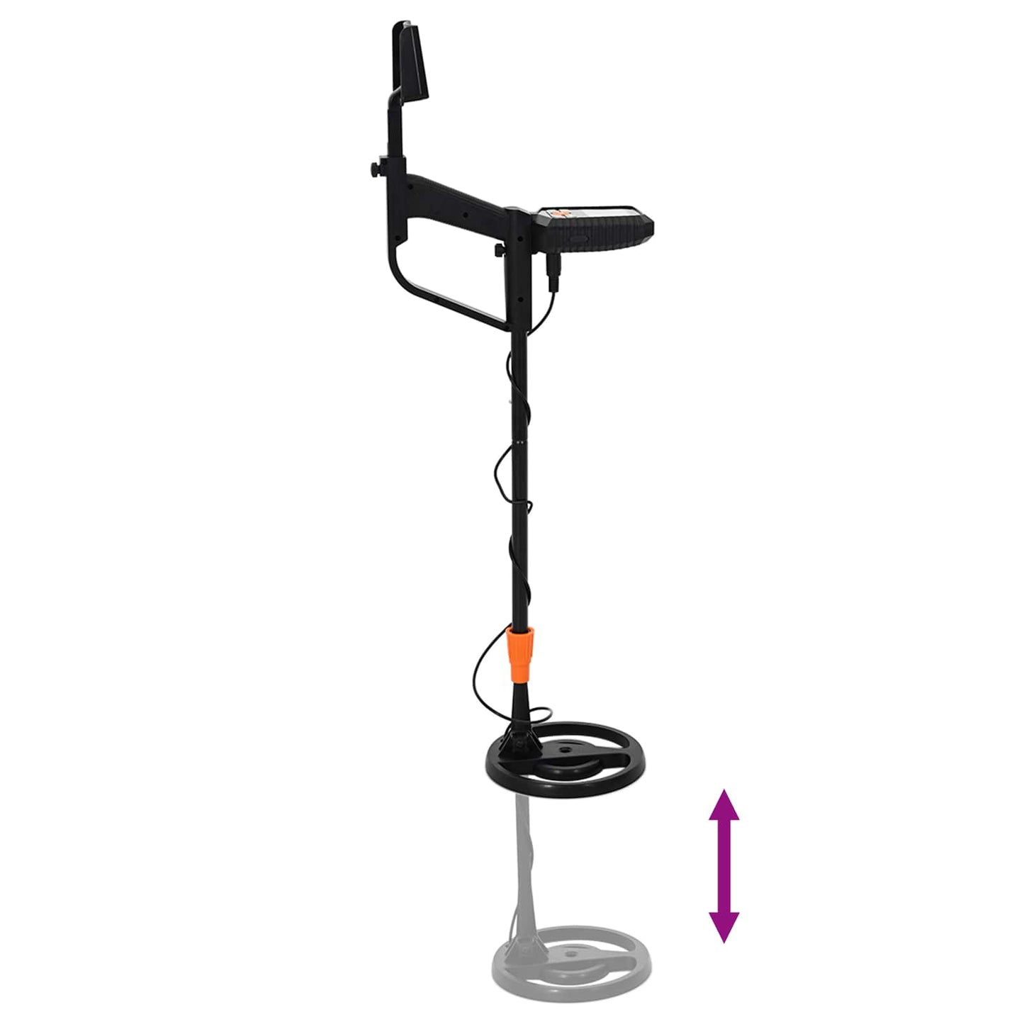 Detektor Kovů S Lcd Displejem, 3 Modely, Cívka 19 Cm Černý