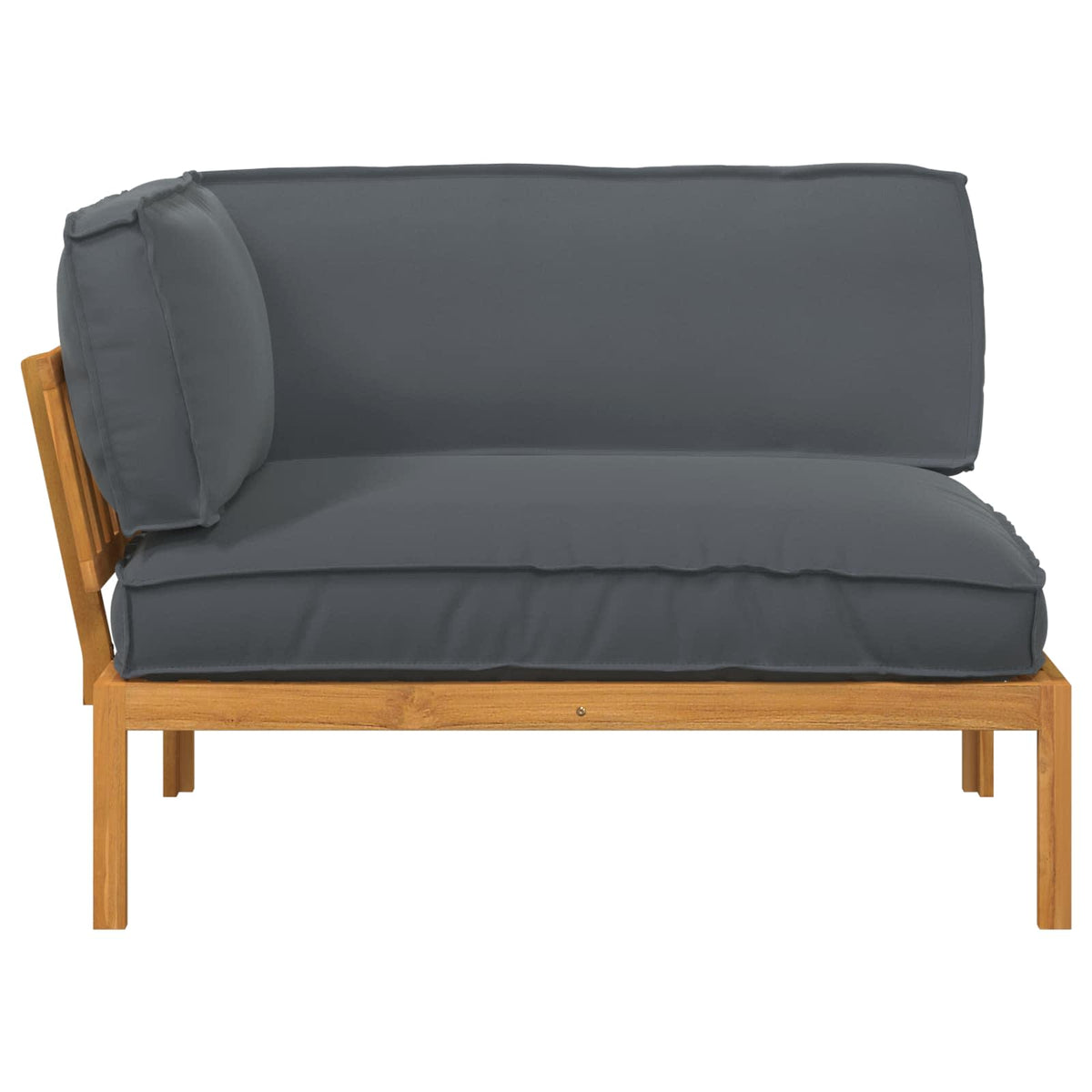 Set Pohovek Antracit 133 X 92 X 69 Cm Masivní Akátové Dřevo