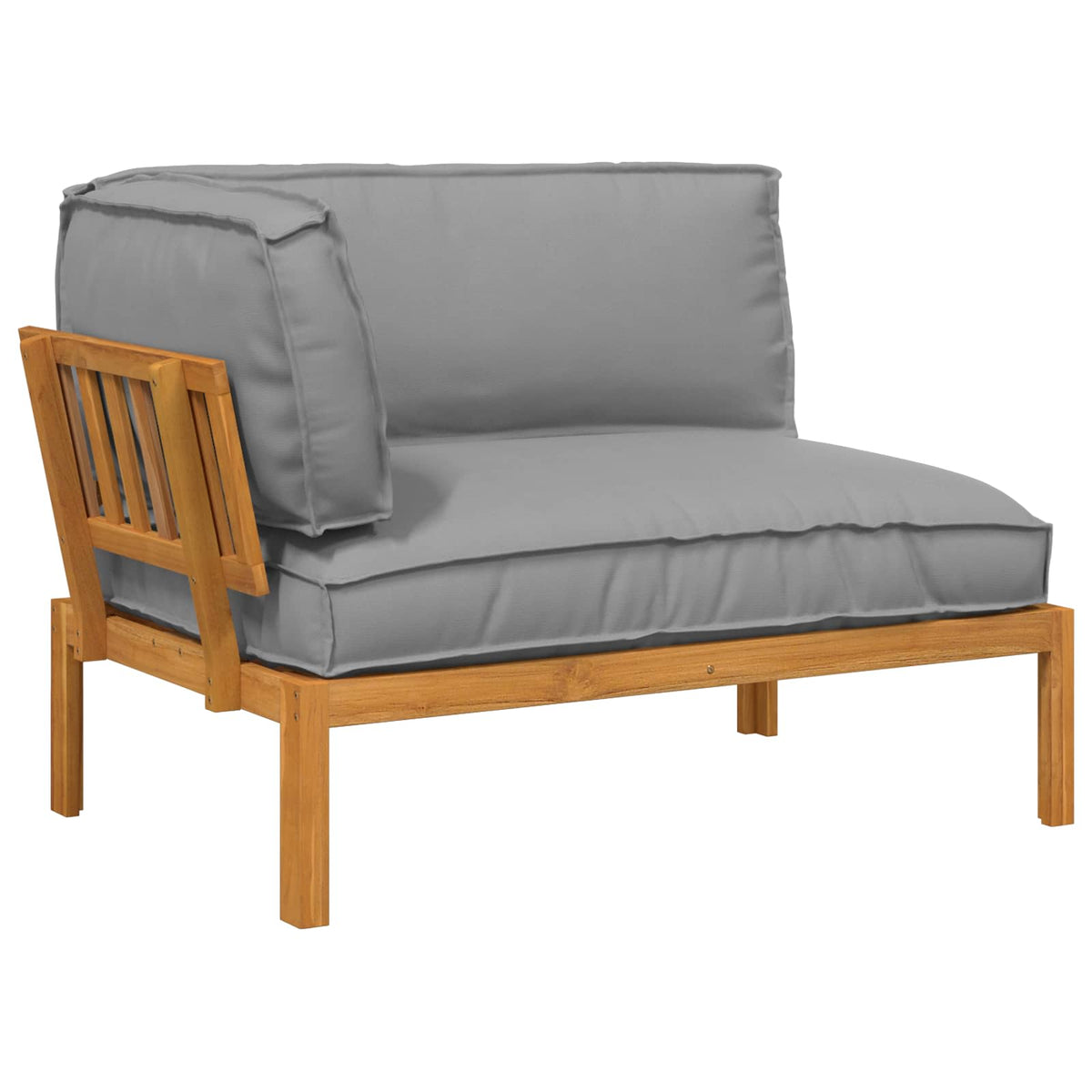 Set Pohovek Antracit 133 X 92 X 69 Cm Masivní Akátové Dřevo
