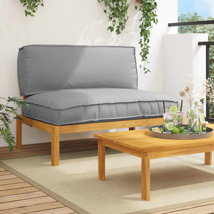 Set Pohovek Antracit 133 X 92 X 69 Cm Masivní Akátové Dřevo