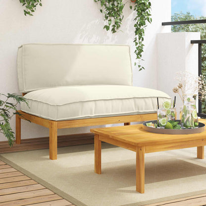Set Pohovek Antracit 133 X 92 X 69 Cm Masivní Akátové Dřevo