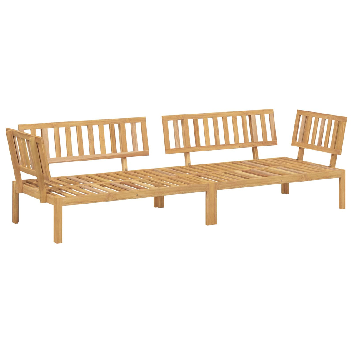 Set Pohovek 2 Ks Masivní Akátové Dřevo