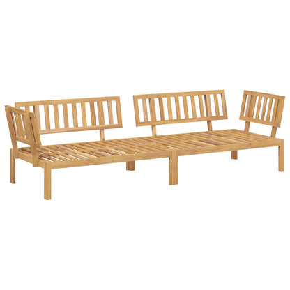 Set Pohovek 2 Ks Masivní Akátové Dřevo