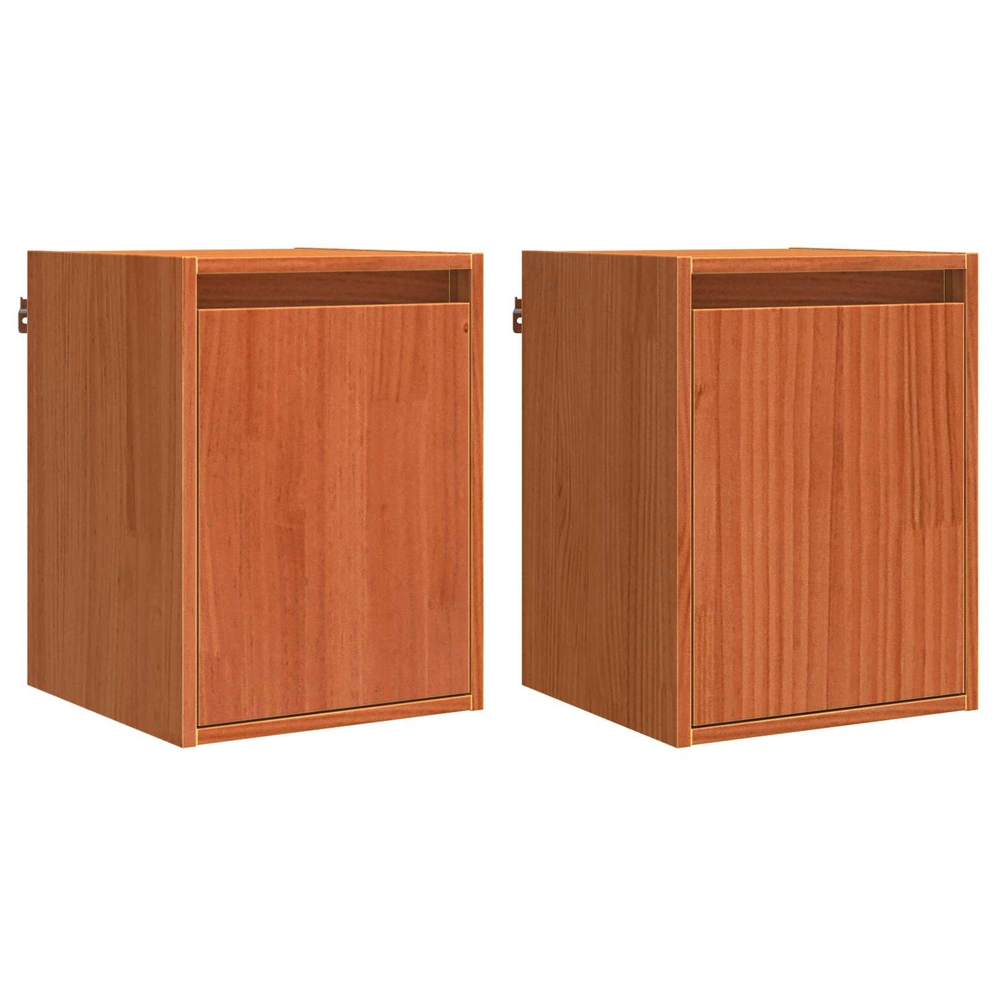 Nástěnná Skříňka Nástěnný 2 Pcs Voskově Hnědá 30 X 30 X 40 Cm