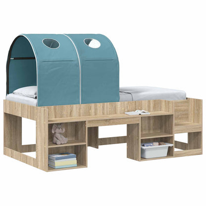 Tunel Na Postel Pro Dětskou Patrovou Postel 2 Pcs Světle Modrá