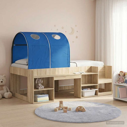 Tunel Na Postel Pro Dětskou Patrovou Postel 2 Pcs Modrá