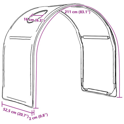 Tunel Na Postel Pro Dětskou Patrovou Postel 2 Pcs Bílá