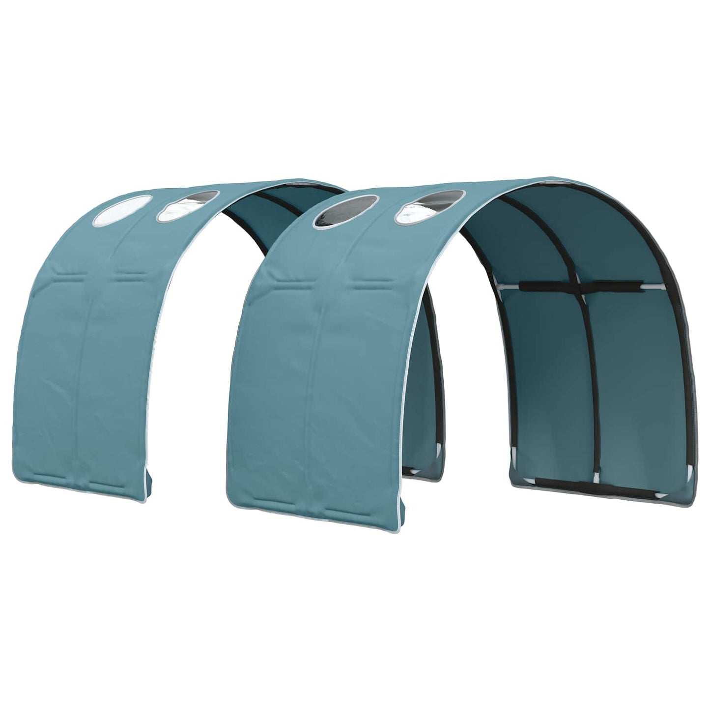 Tunel Postele 2 Pcs Světle Modrá 211 X 67.5 X 2 Cm Polyester