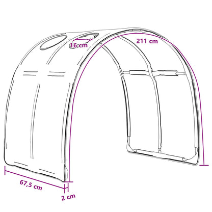 Tunel Postele 2 Pcs Světle Modrá 211 X 67.5 X 2 Cm Polyester
