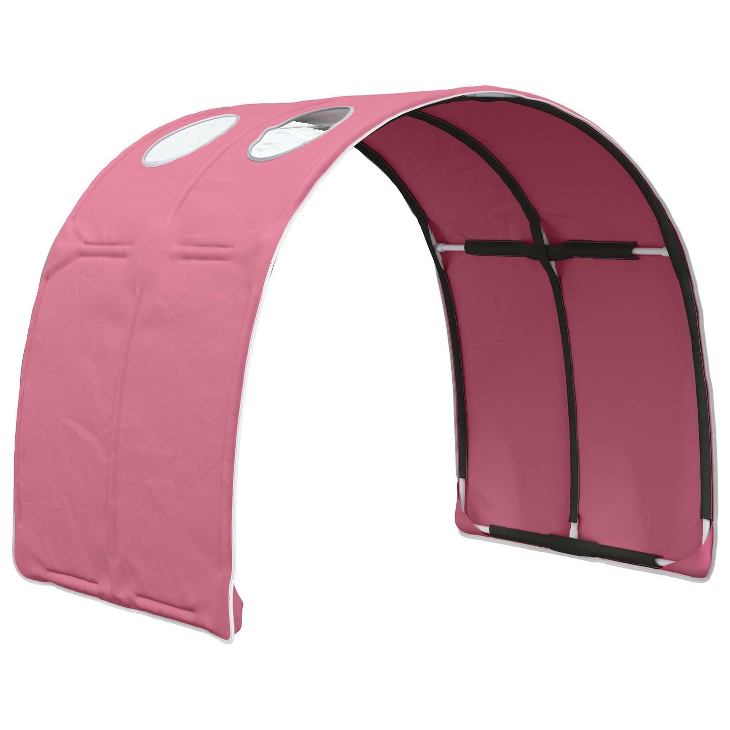 Tunel Postele 2 Pcs Růžová 211 X 67.5 X 2 Cm Polyester