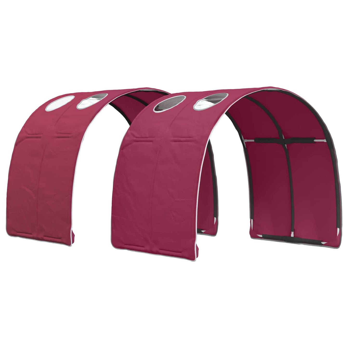 Tunel Postele 2 Pcs Červená 211 X 67.5 X 2 Cm Polyester